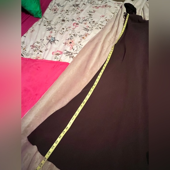 Brown formal gown . Size 12. Beautiful draping in the back. - Picture 7 of 8